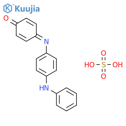 2,5-Cyclohexadien-1-one, 4-[[4-(phenylamino)phenyl]imino]-, sulfate(1:1) structure