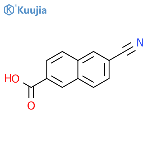 6-cyanonaphthalene-2-carboxylic acid structure