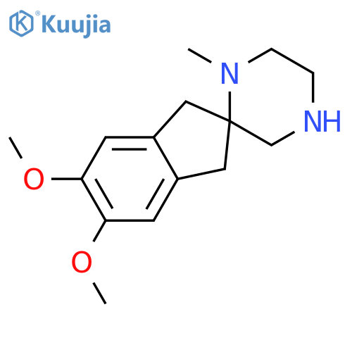 Spiro[2H-indene-2,2'-piperazine], 1,3-dihydro-5,6-dimethoxy-1'-methyl- structure
