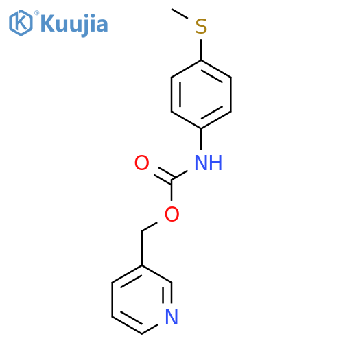 pyridin-3-ylmethyl [4-(methylsulfanyl)phenyl]carbamate structure