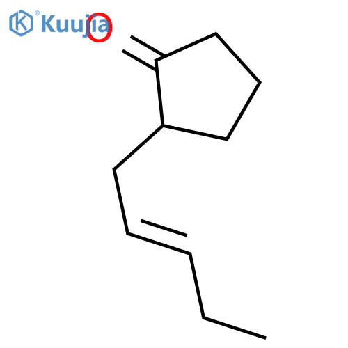 Cyclopentanone,2-(2E)-2-penten-1-yl- structure