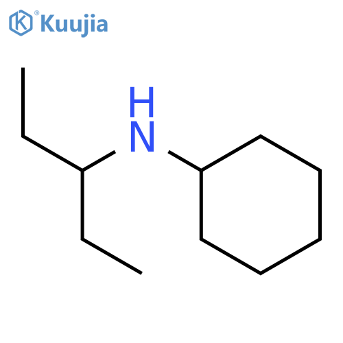 N-(pentan-3-yl)cyclohexanamine structure