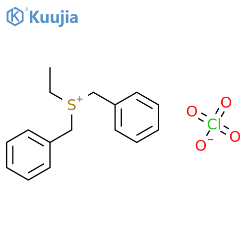 Sulfonium, ethylbis(phenylmethyl)-, perchlorate structure