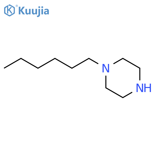 1-Hexylpiperazine structure