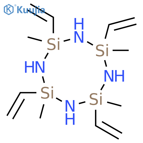 2,4,6,8-Tetramethyl-2,4,6,8-tetravinylcyclotetrasilazane structure
