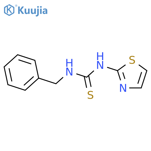 Thiourea, N-(phenylmethyl)-N'-2-thiazolyl- structure