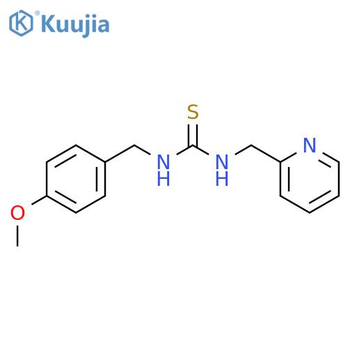 THIOUREA, N-[(4-METHOXYPHENYL)METHYL]-N'-(2-PYRIDINYLMETHYL)- structure