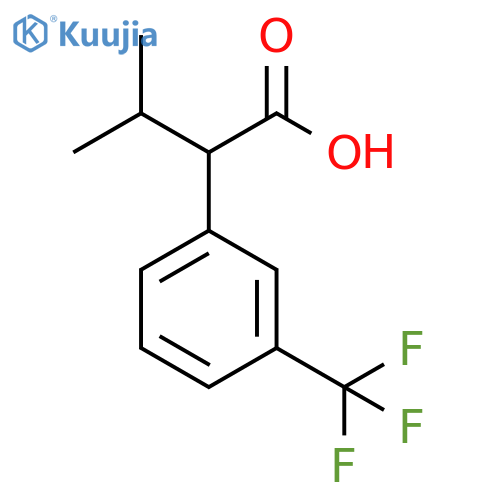 3-methyl-2-3-(trifluoromethyl)phenylbutanoic acid structure