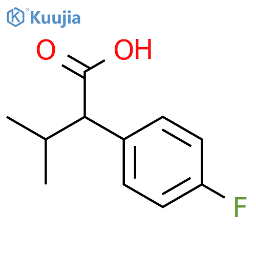 2-(4-Fluorophenyl)-3-methylbutanoic acid structure