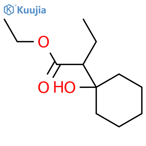 Cyclohexaneacetic acid,a-ethyl-1-hydroxy-, ethyl ester structure