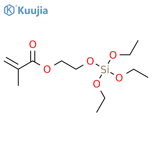 2-Propenoic acid, 2-methyl-, 2-[(triethoxysilyl)oxy]ethyl ester structure