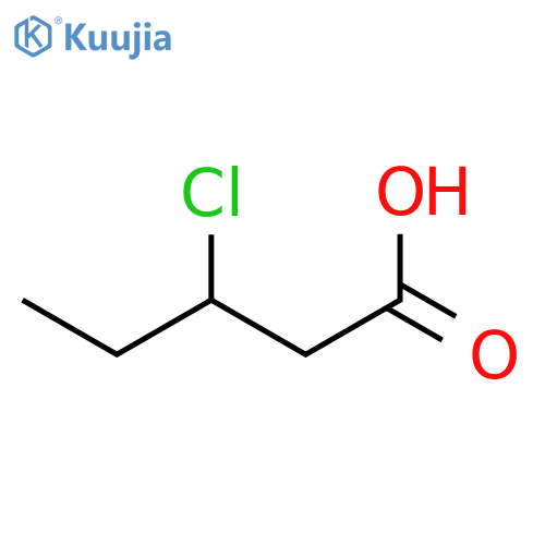Pentanoic acid, 3-chloro- structure