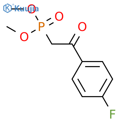 Phosphonic acid, [2-(4-fluorophenyl)-2-oxoethyl]-, dimethyl ester structure