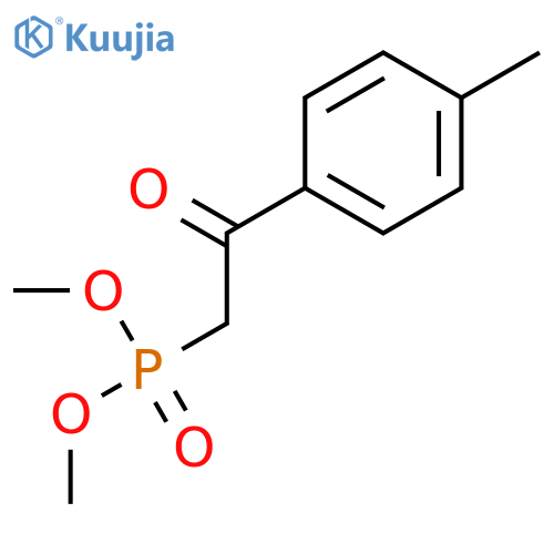 Phosphonic acid, [2-(4-methylphenyl)-2-oxoethyl]-, dimethyl ester structure