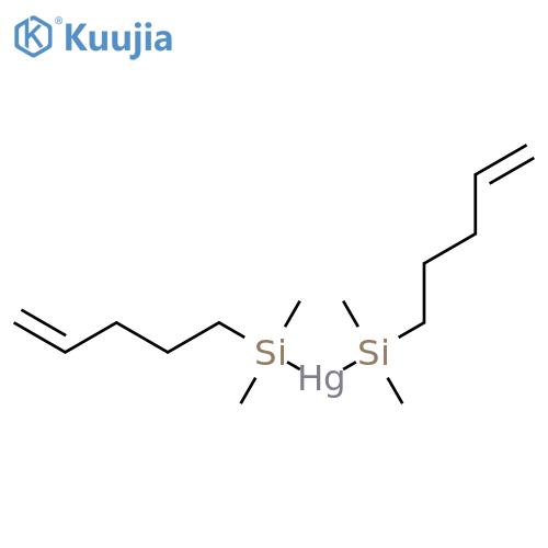 Mercury, bis(dimethyl-4-pentenylsilyl)- structure