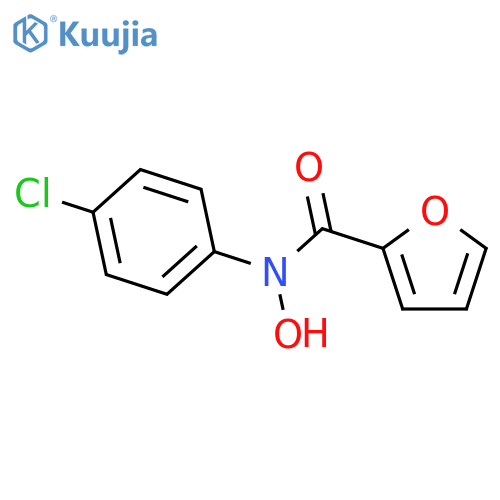 2-Furancarboxamide, N-(4-chlorophenyl)-N-hydroxy- structure