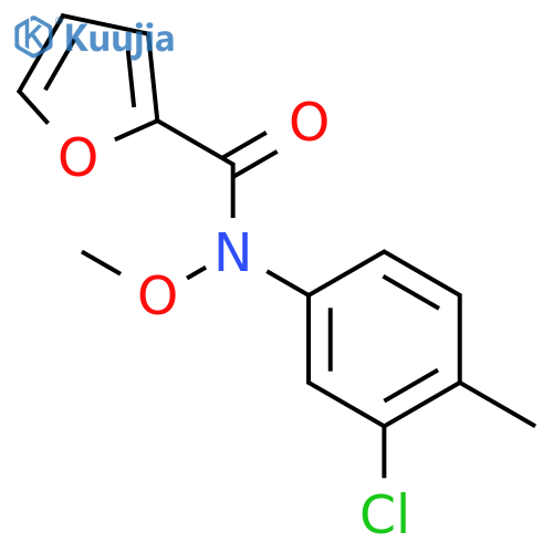 2-Furancarboxamide, N-(3-chloro-4-methylphenyl)-N-methoxy- structure