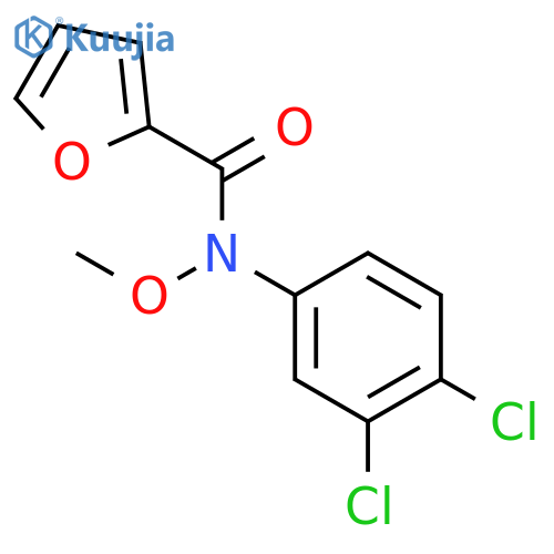 2-Furancarboxamide, N-(3,4-dichlorophenyl)-N-methoxy- structure