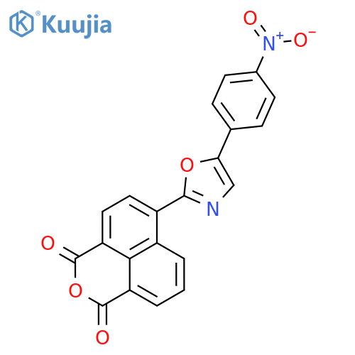 1H,3H-NAPHTHO[1,8-CD]PYRAN-1,3-DIONE, 6-[5-(4-NITROPHENYL)-2-OXAZOLYL]- structure