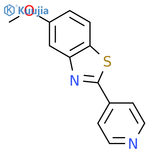 BENZOTHIAZOLE, 5-METHOXY-2-(4-PYRIDINYL)- structure