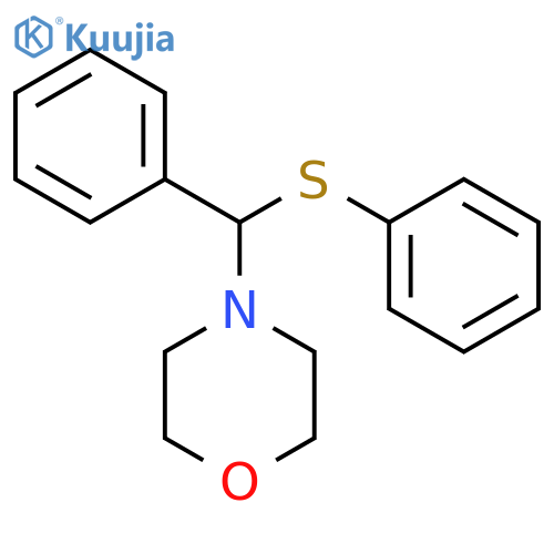 Morpholine, 4-[phenyl(phenylthio)methyl]- structure
