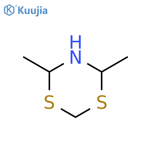 4H-1,3,5-DITHIAZINE, DIHYDRO-4,6-DIMETHYL- structure