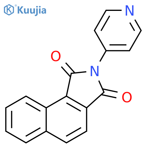 1H-Benz[e]isoindole-1,3(2H)-dione, 2-(4-pyridinyl)- structure
