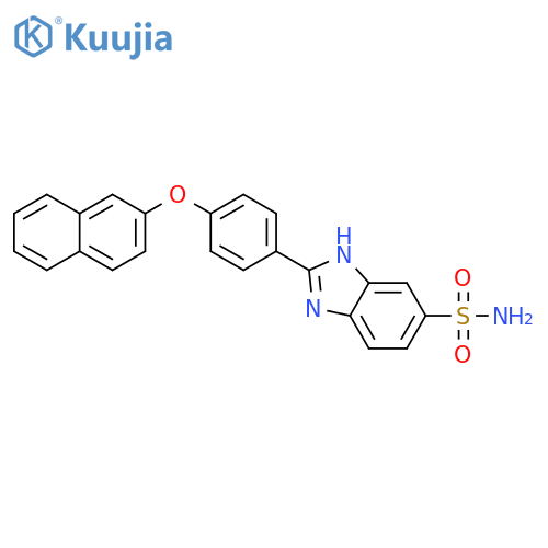 1H-Benzimidazole-5-sulfonamide, 2-[4-(2-naphthalenyloxy)phenyl]- structure