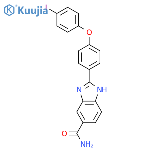 1H-Benzimidazole-5-carboxamide, 2-[4-(4-iodophenoxy)phenyl]- structure