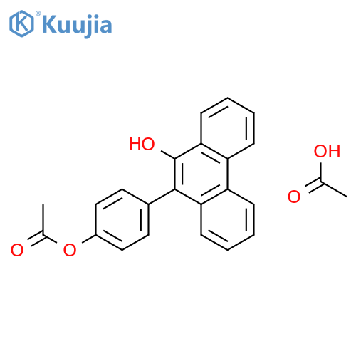9-Phenanthrenol, 10-[4-(acetyloxy)phenyl]-, acetate structure
