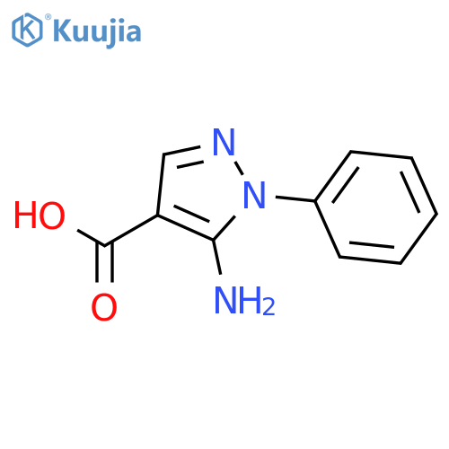 5-Amino-1-phenyl-1H-pyrazole-4-carboxylic acid structure