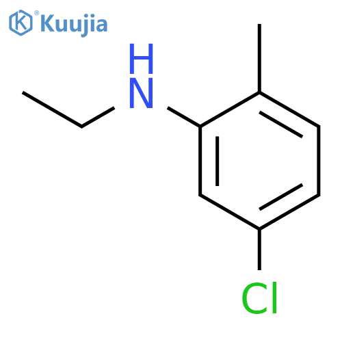 5-chloro-N-ethyl-2-methylaniline structure
