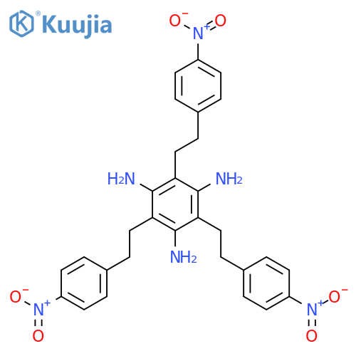 1,3,5-Benzenetriamine, 2,4,6-tris[2-(4-nitrophenyl)ethyl]- structure