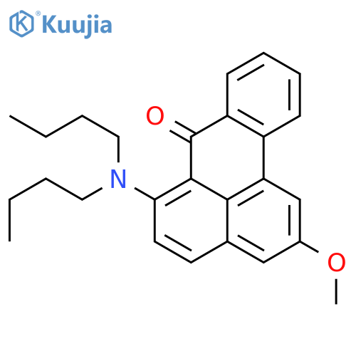 7H-Benz[de]anthracen-7-one, 6-(dibutylamino)-2-methoxy- structure
