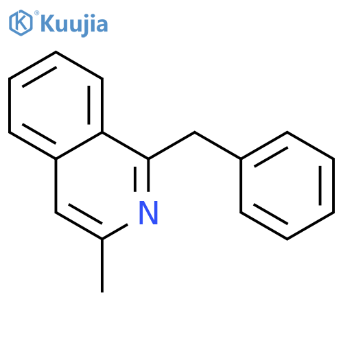 Isoquinoline, 3-methyl-1-(phenylmethyl)- structure