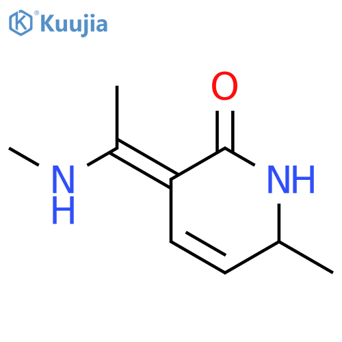 2(1H)-PYRIDINONE, 3,6-DIHYDRO-6-METHYL-3-[1-(METHYLAMINO)ETHYLIDENE]- structure