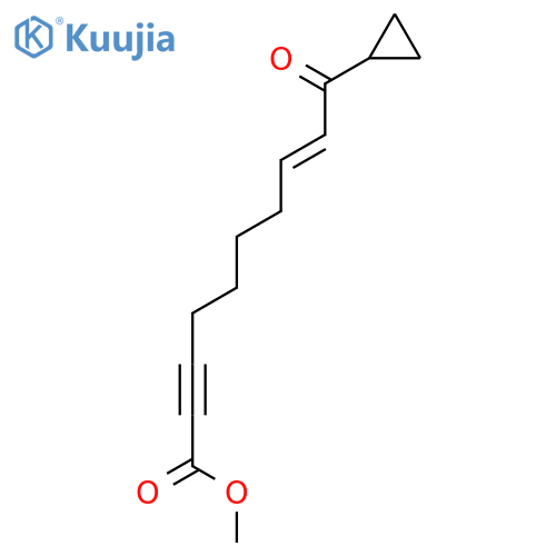 8-Decen-2-ynoic acid, 10-cyclopropyl-10-oxo-, methyl ester, (8E)- structure