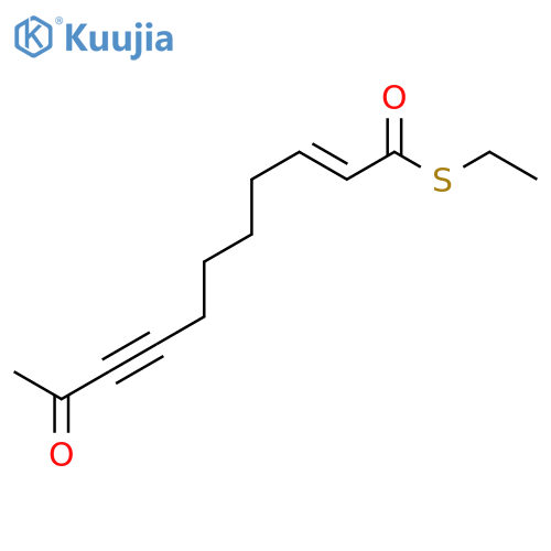 2-Undecen-8-ynethioic acid, 10-oxo-, S-ethyl ester, (2E)- structure