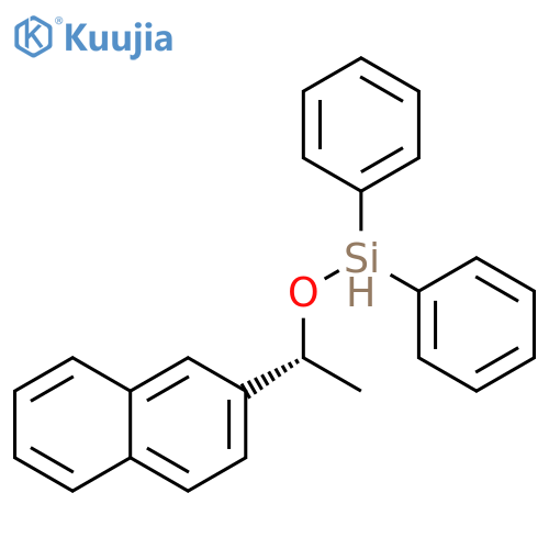 Silane, [(1R)-1-(2-naphthalenyl)ethoxy]diphenyl- structure