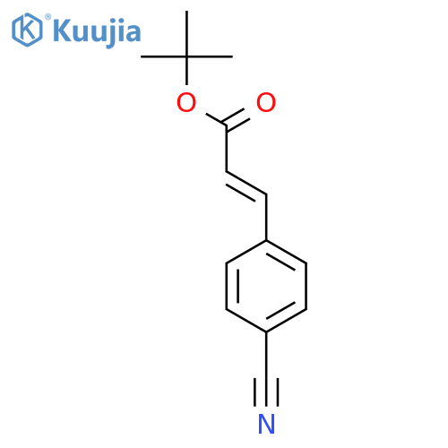 tert-butyl (2E)-3-(4-cyanophenyl)prop-2-enoate structure