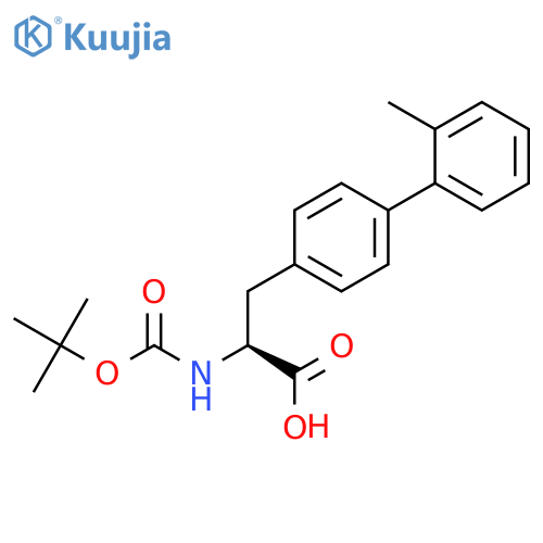 L-2-(boc-amino)-3-(2’-methylbiphenyl-4-yl)propanoic acid structure