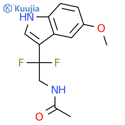 Acetamide, N-[2,2-difluoro-2-(5-methoxy-1H-indol-3-yl)ethyl]- structure