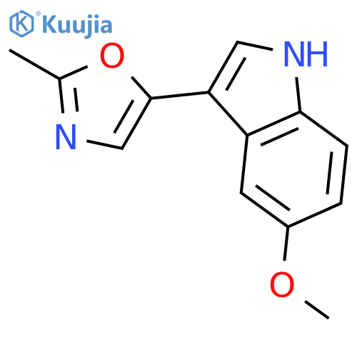 1H-INDOLE, 5-METHOXY-3-(2-METHYL-5-OXAZOLYL)- structure