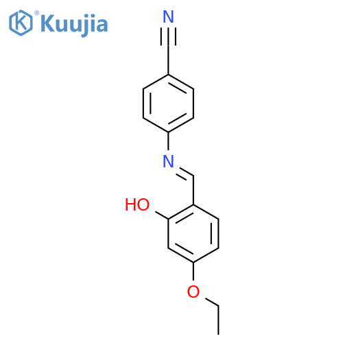 BENZONITRILE, 4-[(E)-[(4-ETHOXY-2-HYDROXYPHENYL)METHYLENE]AMINO]- structure