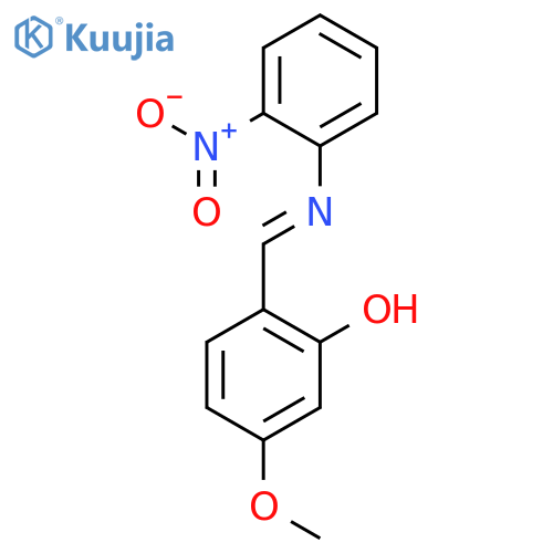Phenol, 5-methoxy-2-[(E)-[(2-nitrophenyl)imino]methyl]- structure
