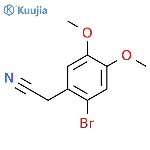 2-Bromo-4,5-dimethoxyphenylacetonitrile structure