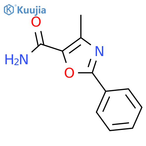4-methyl-2-phenyl-1,3-oxazole-5-carboxamide structure