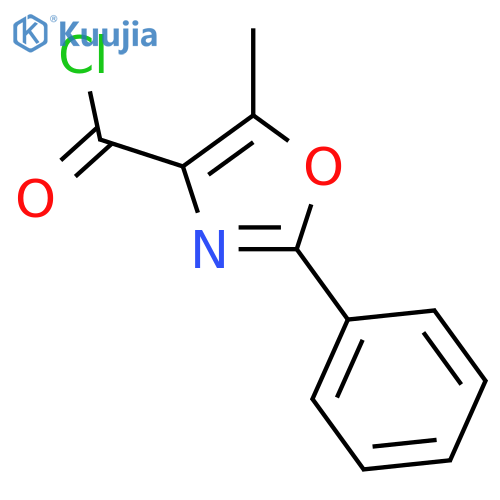 5-methyl-2-phenyl-1,3-oxazole-4-carbonyl chloride structure