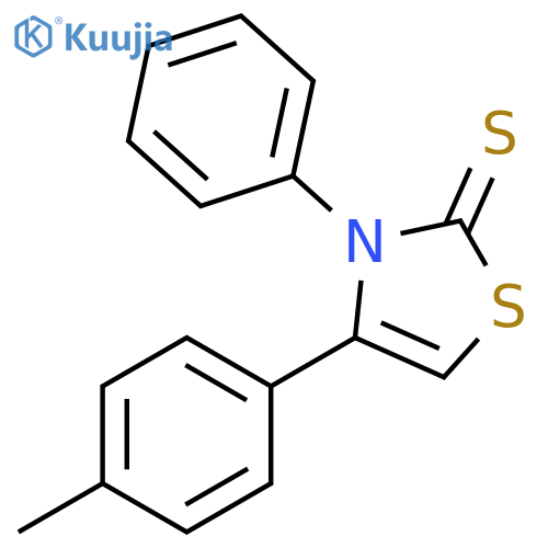 2(3H)-Thiazolethione, 4-(4-methylphenyl)-3-phenyl- structure