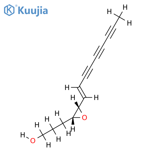 (+)-3-[3-(non-1-ene-3,5,7-triynyl)oxyran-2-yl]propan-1-ol structure